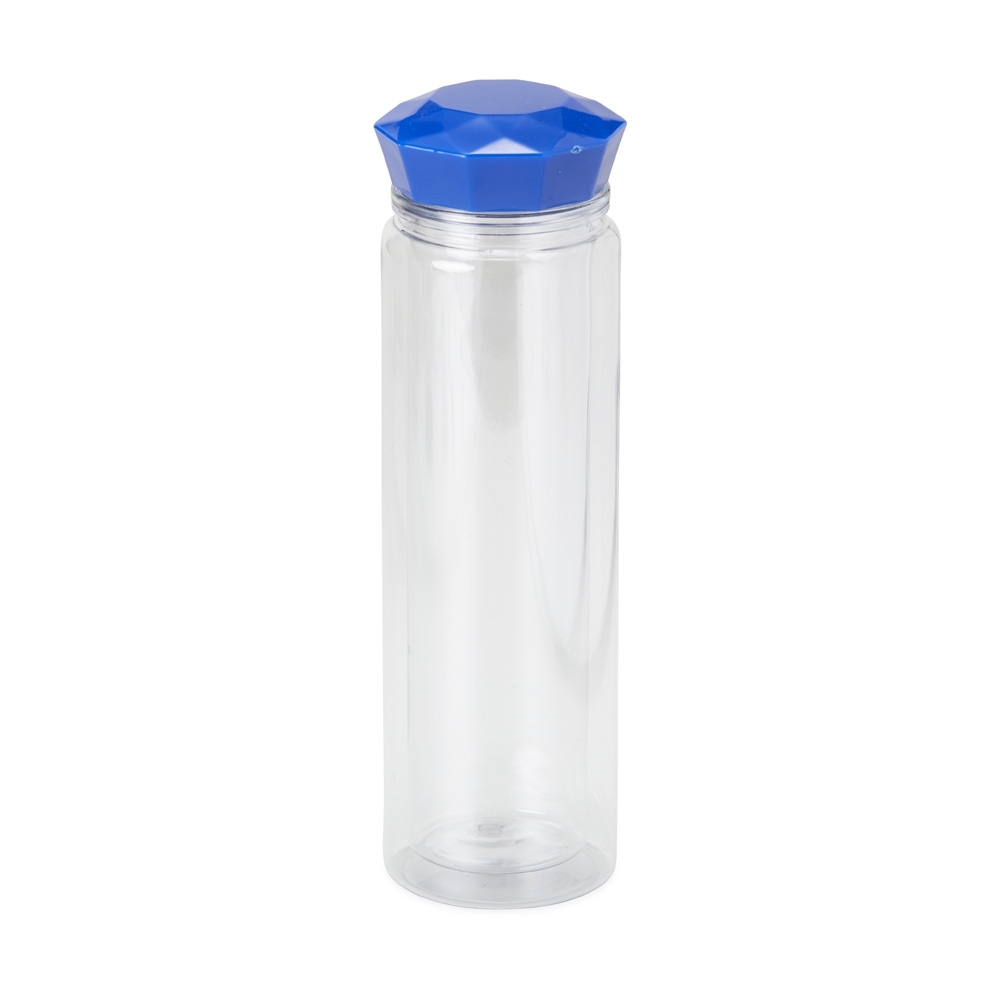 Squeeze transparente tampa azul 500 ml